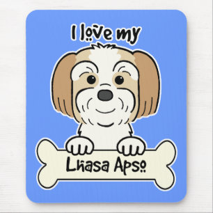 Mousepad Eu amo meu Lhasa Apso