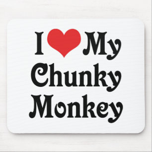 Mousepad Eu Amo Meu Macaco Gorducho