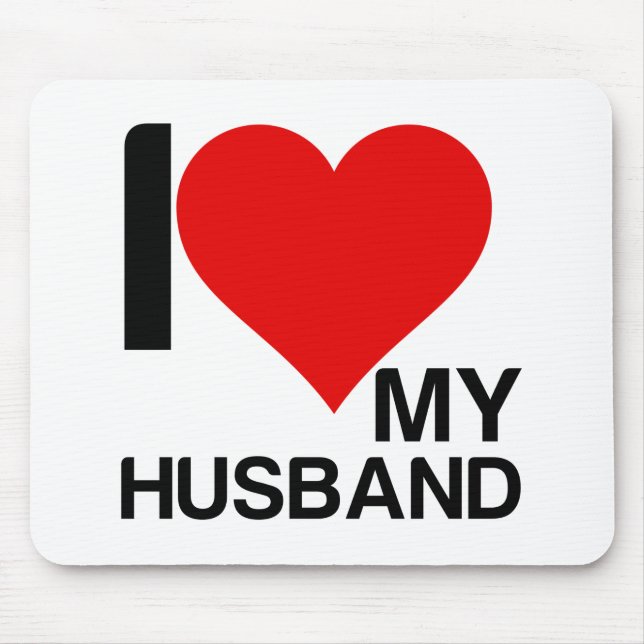 MOUSEPAD EU AMO MEU MARIDO (Frente)