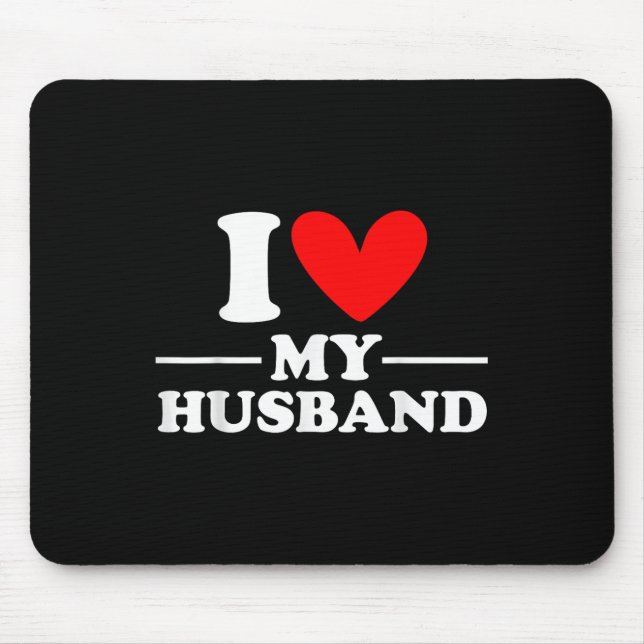 Mousepad Eu Amo Meu Marido Eu Corto Meu Marido (Frente)