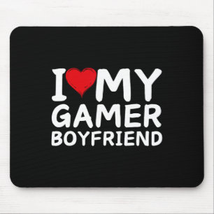 Mousepad Eu Amo Meu Namorado Gamer Coração Bf Video Games 