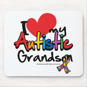 Mousepad Eu amo meu neto autístico