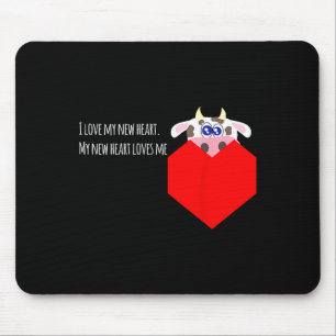 Mousepad Eu Amo Meu Novo Paciente de Coração com Válvula de