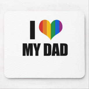 Mousepad Eu amo meu pai alegre