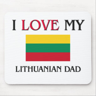 Mousepad Eu amo meu pai lituano