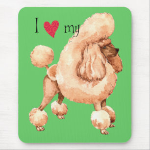 Mousepad Eu amo meu Poodle de Brinquedo