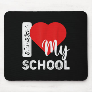 Mousepad Eu Amo Meu Professor da Escola Primeiro Dia de Vol