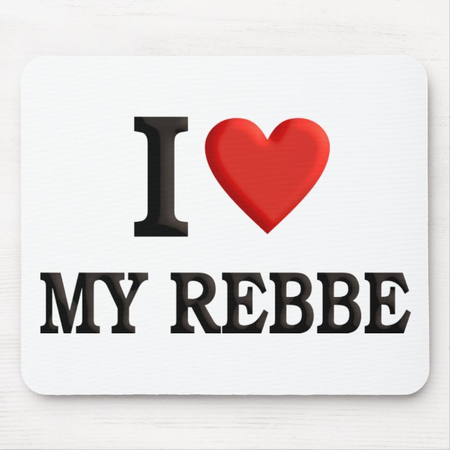 Mousepad Eu amo meu Rebbe (Frente)