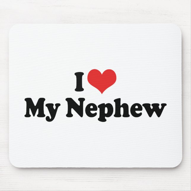 Mousepad Eu Amo Meu Sobrinho (Frente)