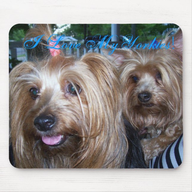 Mousepad Eu amo meu Yorkies (Frente)