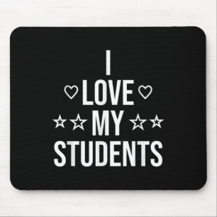 Mousepad Eu Amo Meus Alunos Professor Escola Primária Volta