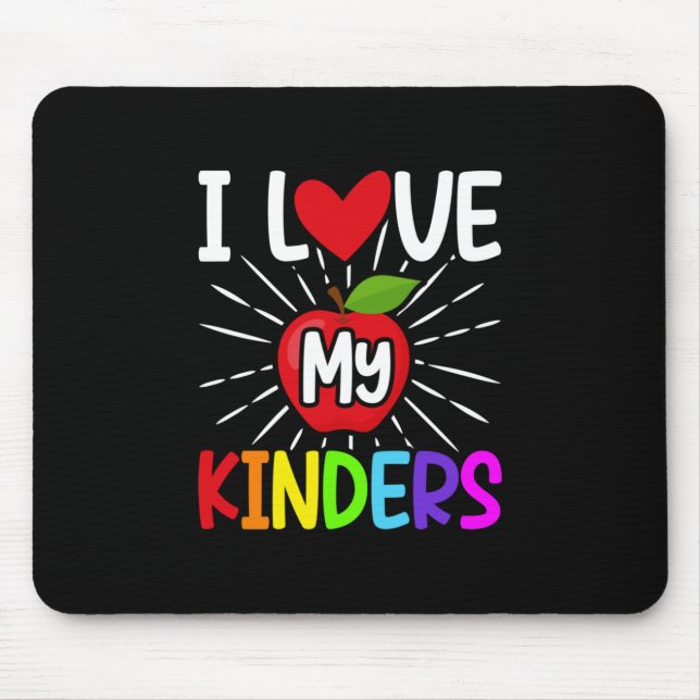 Mousepad Eu Amo Meus Amantes De Volta À Escola (Frente)