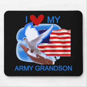 Mousepad Eu amo meus camiseta e presentes do neto do