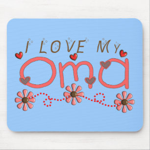 Mousepad Eu amo meus presentes de OMA