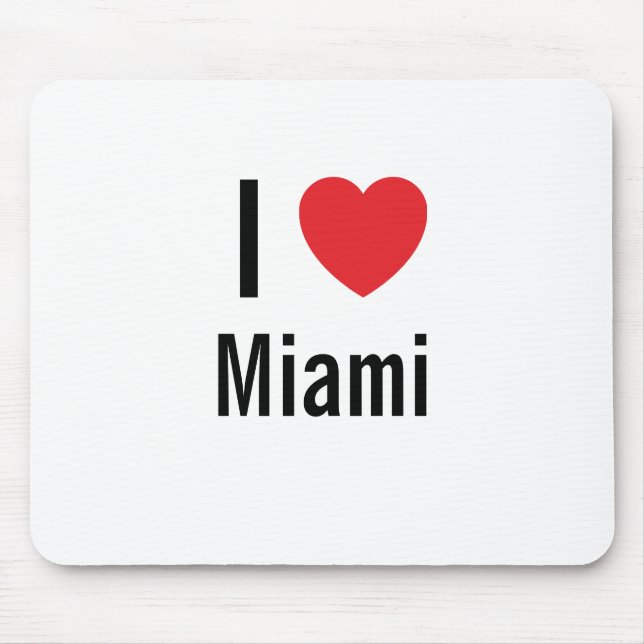 Mousepad Eu amo Miami (Frente)