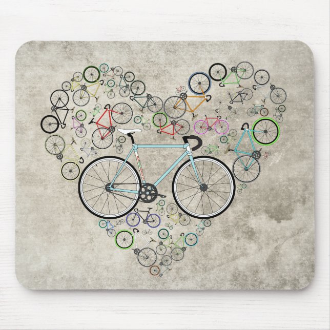 Mousepad Eu amo minha bicicleta (Frente)