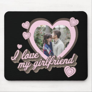Mousepad Eu Amo Minha Foto Personalizada De Namorada