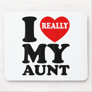 Mousepad Eu Amo Minha Tia Para Sobrinho E Família Niece