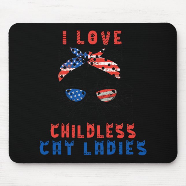 Mousepad Eu Amo Mulheres De Gato Sem Fios (Frente)