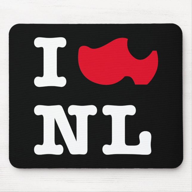 Mousepad Eu amo NL (Frente)