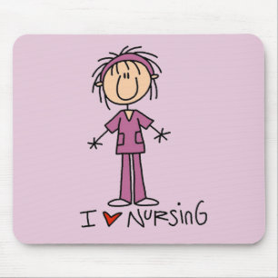 Mousepad Eu amo nutrir o camiseta e os presentes