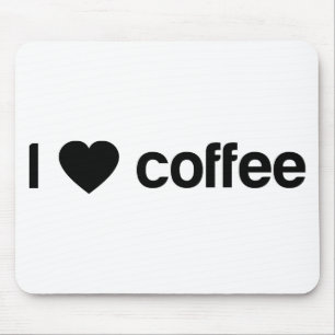 Mousepad Eu amo o café