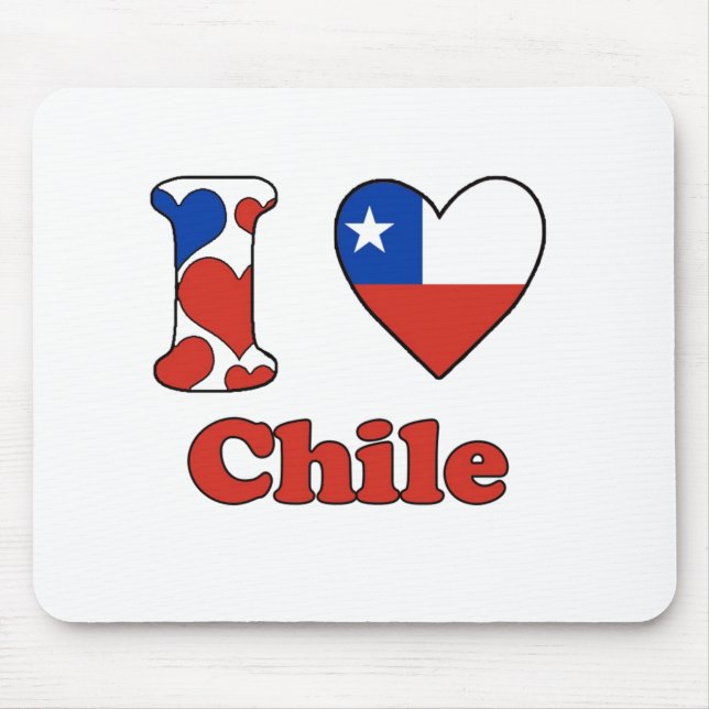 Mousepad Eu amo o Chile (Frente)