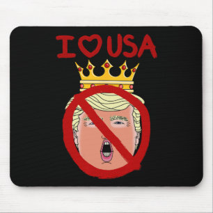 Mousepad Eu Amo o EUA Anti Trump 2024