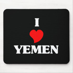 Mousepad Eu amo o Iêmen