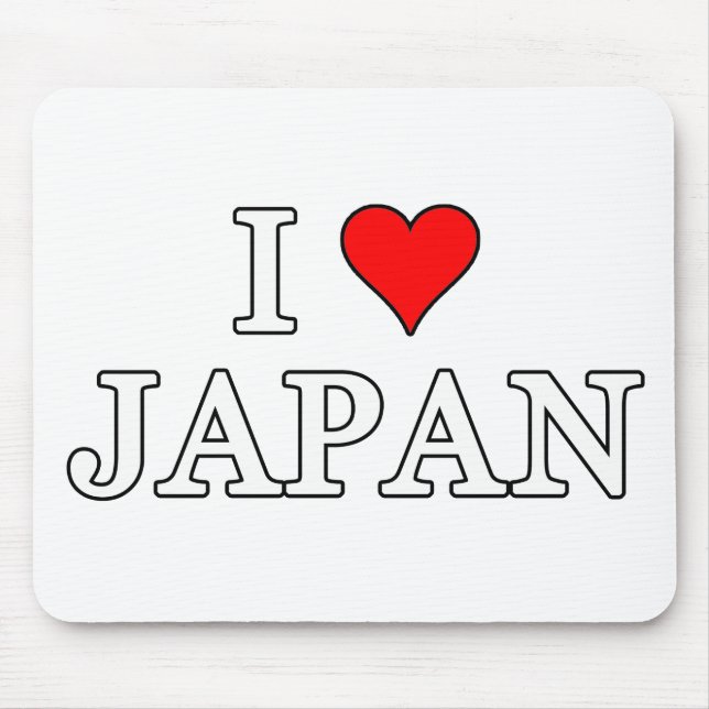 Mousepad Eu amo o Japão (Frente)