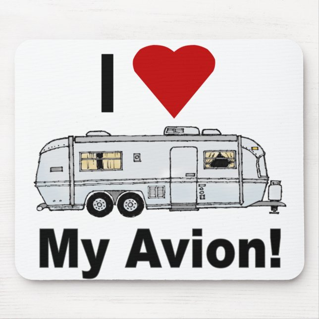 Mousepad Eu amo o meu Avion-fullrig (Frente)