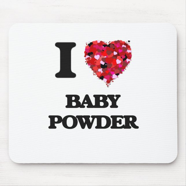 Mousepad Eu amo o pó de bebê (Frente)