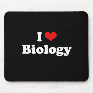 Mousepad Eu amo o Tshirt da biologia