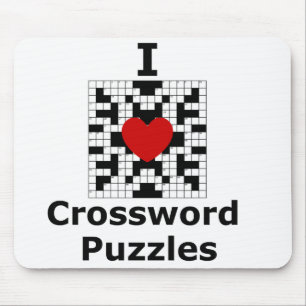 Mousepad Eu amo palavras cruzadas