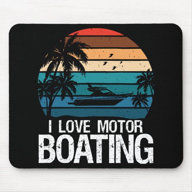Mousepad Eu amo pilotar lancha (Frente)