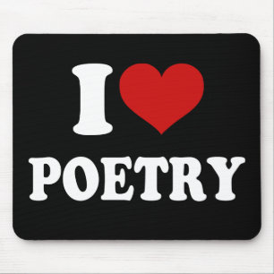 Mousepad Eu Amo Poesia