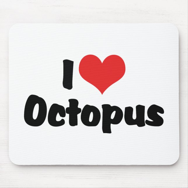 Mousepad Eu Amo Polvo Coração (Frente)