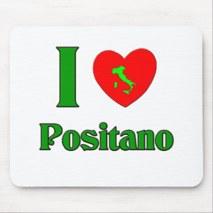 Mousepad Eu amo Positano Italia