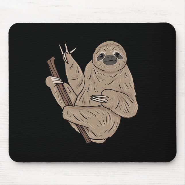 Mousepad Eu amo preguiça gesto de mão em ASL Consciência da (Frente)
