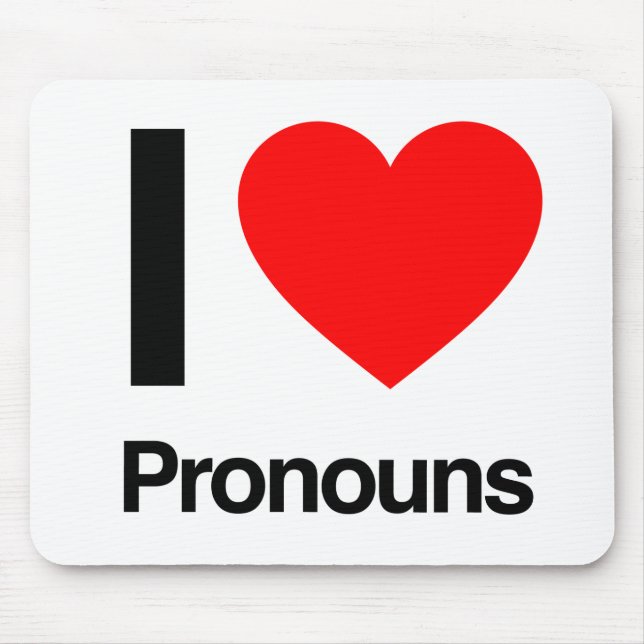 Mousepad eu amo pronounes (Frente)