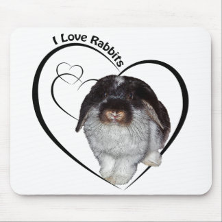Mousepad Eu Amo Ratos de Borracha Mousemat