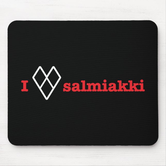 Mousepad Eu amo salmiakki (Frente)