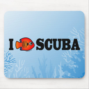 Mousepad Eu Amo Scuba