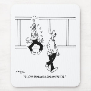 Mousepad Eu amo ser um inspector de construção