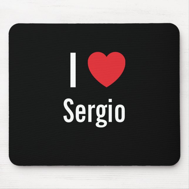 Mousepad Eu amo Sergio (Frente)