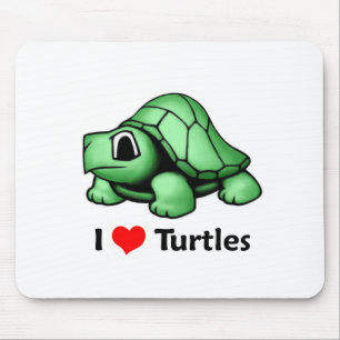 Mousepad Eu amo tartarugas