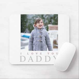 Mousepad Eu Amo-Te Pai Foto Para Crianças Bonitas