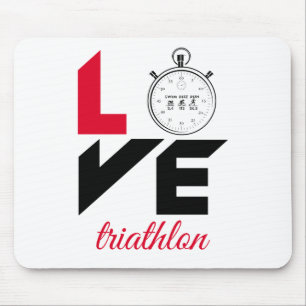 Mousepad Eu amo triatlo