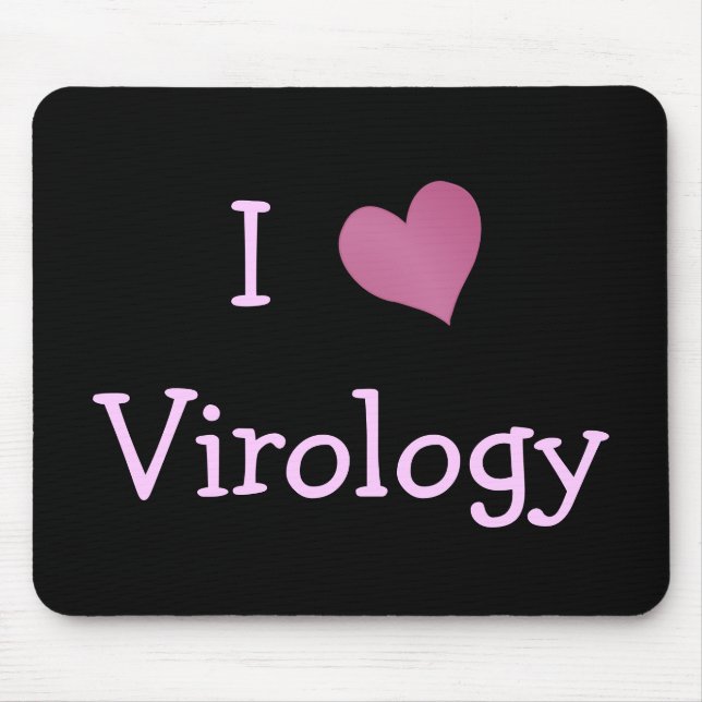 Mousepad Eu Amo Virologia (Frente)