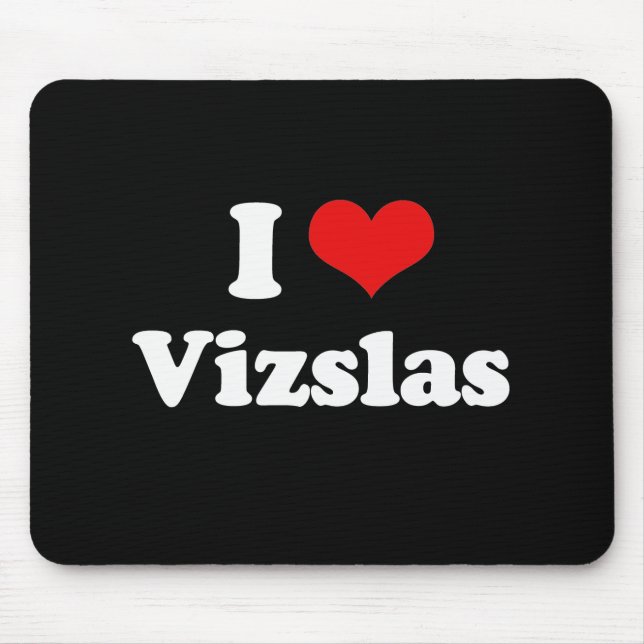 Mousepad Eu amo Vizslas (Frente)